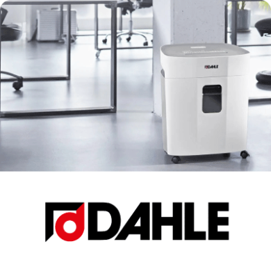 Destructor de la marca Dhale en una oficina.